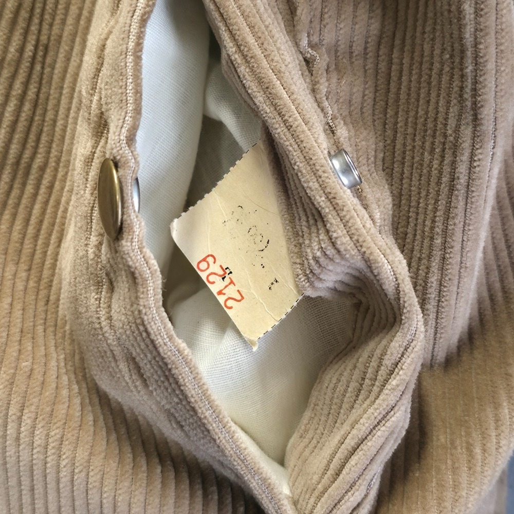 Vintage Lakeshire Men's Brown Corduroy Wool Lined Jacket Size Large Made in USA - Picture 6 of 10